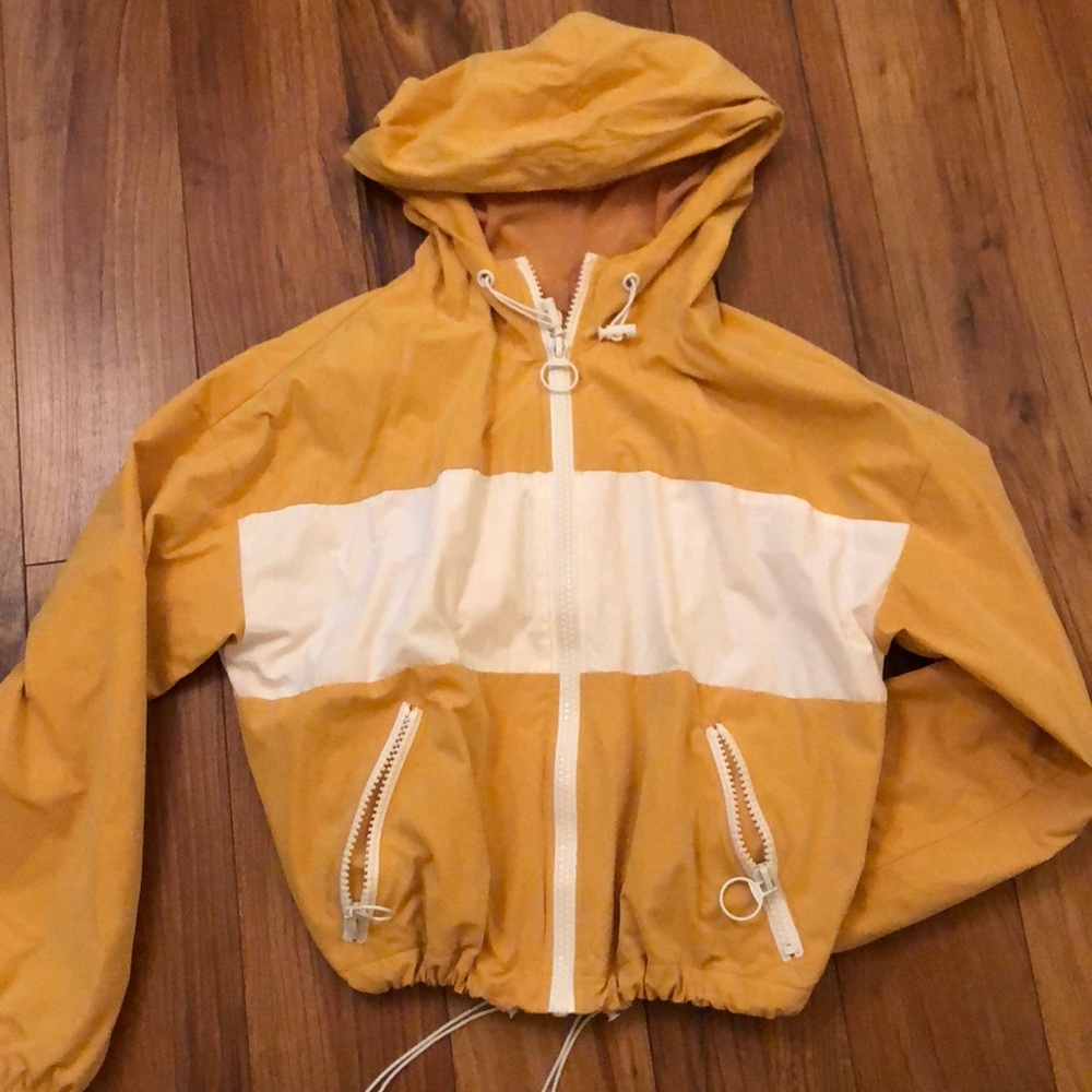 Stylish Yellow Windbreaker